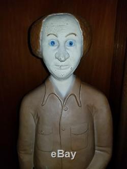 RARE Larry Three Stooges Blow mold Lawn Yard Decor Don Featherstone 1999 Union