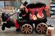 Rare Mr. Halloween Inflatable Skeleton Withhorse Drawn Carriage Hearse 8' Lights