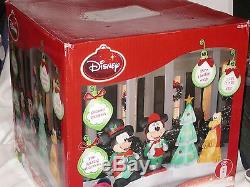 RARE New Gemmy Disney Mickey Minnie Pluto Inflatable Airblown Lightshow withREMOTE