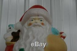 RARE Old World Father Time Christmas Santa Empire Blow Mold Lighted Yard Decor