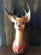 Rare Vintage Christmas Reindeer Lighted Wall Mount Blow Mold 1958 Mold Craft