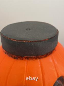RARE Vintage Mr. Blinky Farmer Jack O Lantern Blow Mold Halloween With Hat