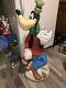 Rare Vintage Santas Best Walt Disney Lighted Blow Mold 36 Goofy Merry Christmas