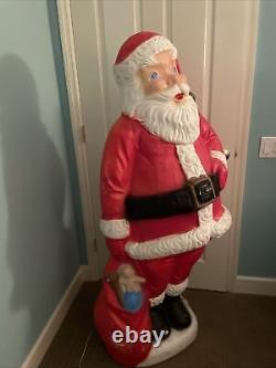 RARE Vtg 5 ft. Santa Claus General Foam / Beco Blow Mold Huge Life Size Santa