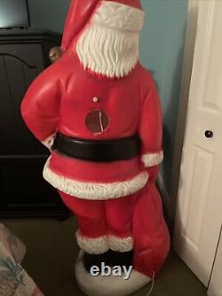 RARE Vtg 5 ft. Santa Claus General Foam / Beco Blow Mold Huge Life Size Santa