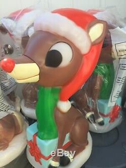 RUDOLPH THE RED NOSED REINDEER Christmas Lighted Blowmold Gemmy New 2019 License