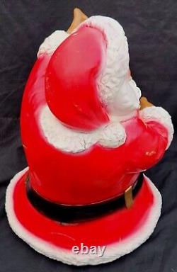 Rare 1960 Alfco NY Artistic Latex Form Santa Claus Christmas Figurine Blow Mold