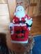 Rare 1981 Carolina Vintage Christmas Blow Mold Santa Claus Chimney Fireplace 17