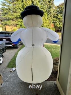 Rare 2001 Gemmy Giant 8 FT Airblown Inflatable Christmas Snowman With Lights