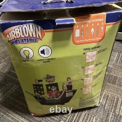 Rare 2007 Gemmy Air Blown Inflatable 8 Foot Pirate Ship For Parts Or Repair