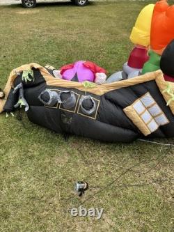 Rare 2007 Gemmy Air Blown Inflatable 8 Foot Pirate Ship For Parts Or Repair