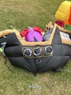 Rare 2007 Gemmy Air Blown Inflatable 8 Foot Pirate Ship For Parts Or Repair