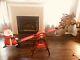 Rare 6' Gemmy Christmas Reindeer Santa Animated Teeter Totter Retired Spotlight