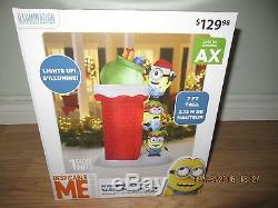 Rare 7 Foot Inflatable Minions Christmas Climbing Chimney $229.99 New