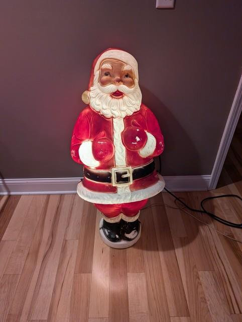 Rare Beco Motorized Motion Santa Christmas Mechanical Vintage Blow Mold