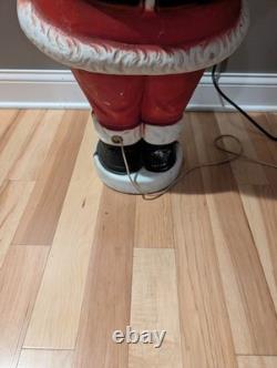 Rare Beco Motorized Motion Santa Christmas Mechanical Vintage Blow Mold Rare Beco Motorized Motion Santa Christmas Mechanical Vintage Blow Mold