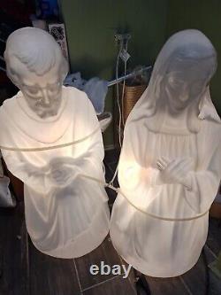 Rare Blow Mold Nativity Scene