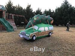 Rare Christmas Airblown Inflatable Green Station Wagon From Christmas Vacation