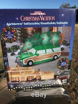 Rare Christmas Airblown Inflatable Green Station Wagon From Christmas Vacation