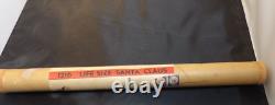 Rare Circa 1940's-50's Life Size Santa Craft or Woodworking Pattern with Tube