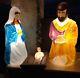Rare Empire Blow Mold Nativity Set Christmas Light Vintage 4 Piece Set Jesus