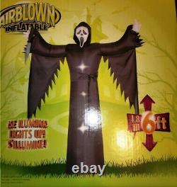 Rare Gemmy 6ft Airblown Scream Ghost Face Yard Inflatable