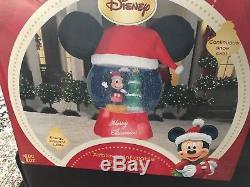 Rare Gemmy Disney Snowing Mickey Inflatable