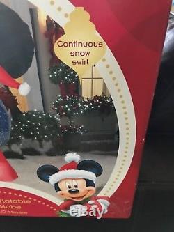 Rare Gemmy Disney Snowing Mickey Inflatable