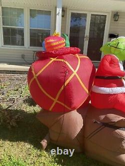 Rare Gemmy How The Grinch Stole Christmas 7' Airblown Yard Inflatable Sleigh