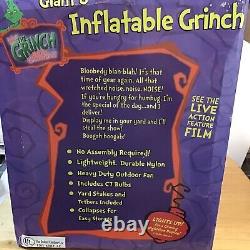 Rare Giant 8ft How The Grinch Stole Christmas Inflatable Light Up Gemmy 2002