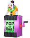 Rare Htf Gemmy 2013 4.5 Ft Animated Jack-in-the-box Spirit Halloween Inflatable