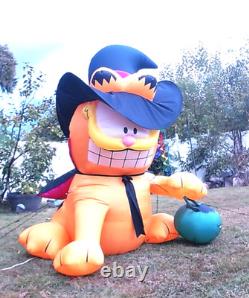 Rare Halloween 2004 Garfield Cat As Witch 6ft. Airblown Inflatable Gemmy Mib Rare Halloween 2004 Garfield Cat As Witch 6ft. Airblown Inflatable Gemmy Mib