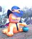 Rare Halloween 2004 Garfield Cat As Witch 6ft. Airblown Inflatable Gemmy Mib