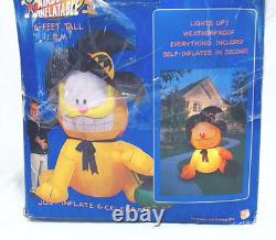 Rare Halloween 2004 Garfield Cat As Witch 6ft. Airblown Inflatable Gemmy Mib Rare Halloween 2004 Garfield Cat As Witch 6ft. Airblown Inflatable Gemmy Mib