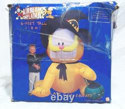 Rare Halloween 2004 Garfield Cat As Witch 6ft. Airblown Inflatable Gemmy Mib Rare Halloween 2004 Garfield Cat As Witch 6ft. Airblown Inflatable Gemmy Mib