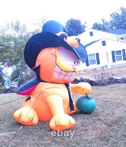 Rare Halloween 2004 Garfield Cat As Witch 6ft. Airblown Inflatable Gemmy Mib Rare Halloween 2004 Garfield Cat As Witch 6ft. Airblown Inflatable Gemmy Mib