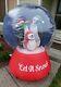 Rare New 5.5 Ft Tall Christmas Penguin Family Snow Globe Inflatable By Gemmy