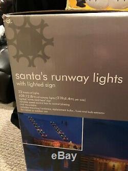 Rare New Santas Runway Lights Hard To Find Bnib 32 Lights Santa Land Here