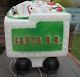 Rare Vintage Christmas Blow Mold Santa Rr Train Car Caboose (only) Toy Car