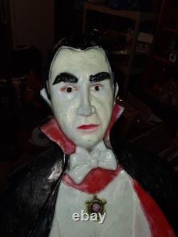 Rare Vintage Dracula 42 Blow Mold, Don Featherstone Bela Lugosi Halloween USA