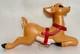 Rare Vintage Grand Venture Blow Mold Reindeer Christmas Santa Sleigh Rudolph