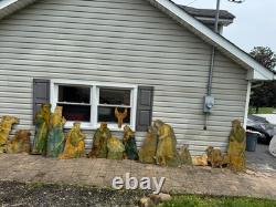 Rare! Vintage Large Wood Nativity Set Outdoor 14pc plywood Yard Decor / Yard Art Rare! Vintage Large Wood Nativity Set Outdoor 14pc plywood Yard Decor / Yard Art