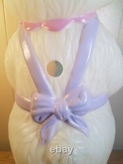 Rare Vintage Ms. Bunny Easter Bunny Egg Blow Mold 32.5 Holiday Decor TPI 1996