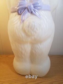 Rare Vintage Ms. Bunny Easter Bunny Egg Blow Mold 32.5 Holiday Decor TPI 1996