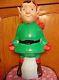 Rare Vtg 26 Tpi Elf Wearing Santa Hat Christmas Blow Mold Light Up Yard Decor