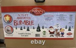 Rudolph The Red-Nosed Reindeer 9.75' Laughing LED Bumble Animatronic NIB Rudolph The Red-Nosed Reindeer 9.75' Laughing LED Bumble Animatronic NIB