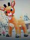 Rudolph The Red Nose Reindeer Giant 15 Ft Inflatable, Animated, Used