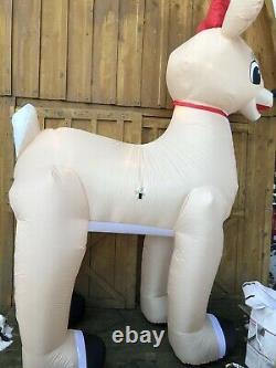 Rudolph The Red nose Reindeer Giant 15 Ft Inflatable, animated, plus 9 Ft Clarice