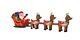 Sale 16 Ft. Inflatable Christmas Santa In Sleigh With Reindeer