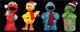 Sale -18 Sesame Street S/4 (elmo, Big Bird, Cookie Monster, Oscar) Christmas Decor